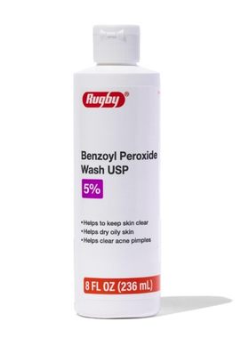 Rugby Benzoyl Peroxide Wash USP 5% 8oz
