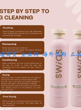 Human & Synthetic Wig Shampoo & Conditioner set Detangle Wig