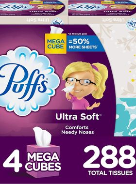 Puffs Ultra Soft Non-Lotion Facial Tissues 超柔软非乳液面巾