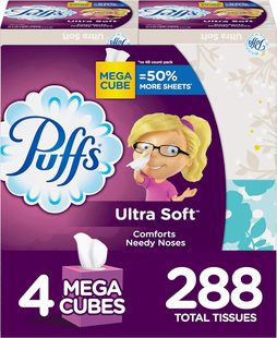 Non Soft Lotion Facial 超柔软非乳液面巾 Puffs Tissues Ultra
