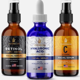 Set Hyaluronic Acid Anti Serums Vitamin Retinol Aging