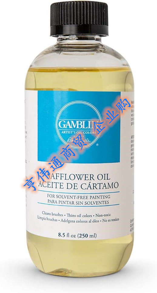 Gamblin Safflower Oil 8.5 oz Bottle