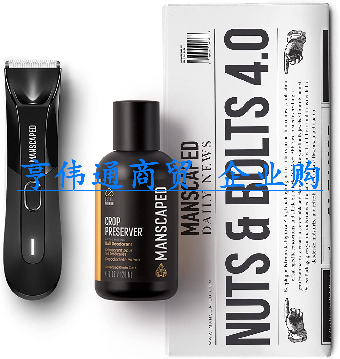 MANSCAPED® Nuts and Bolts 4.0, Men's Body Grooming Kit