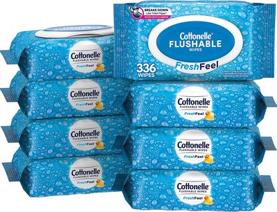 Cottonelle Freshfeel Flushable Wet Wipes, Adult Wet Wipes