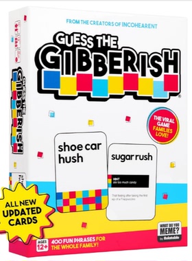 Guess The Gibberish Card Game for Families by Relatable