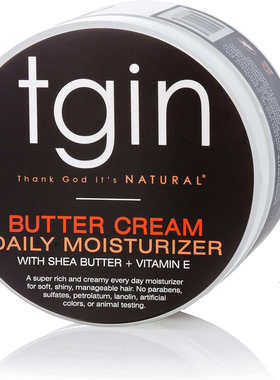 tgin Butter Cream Daily Moisturizer for Natural Hair, 12oz