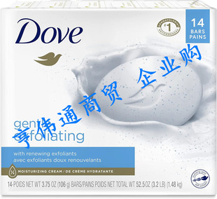 DOVE BAR Dove beauty bar gently exfoliates moisturizes 14块