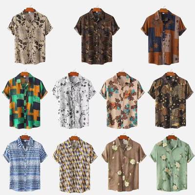 Hawaii beach t Shirt For Men Shirts Summer Clothes tops Mens