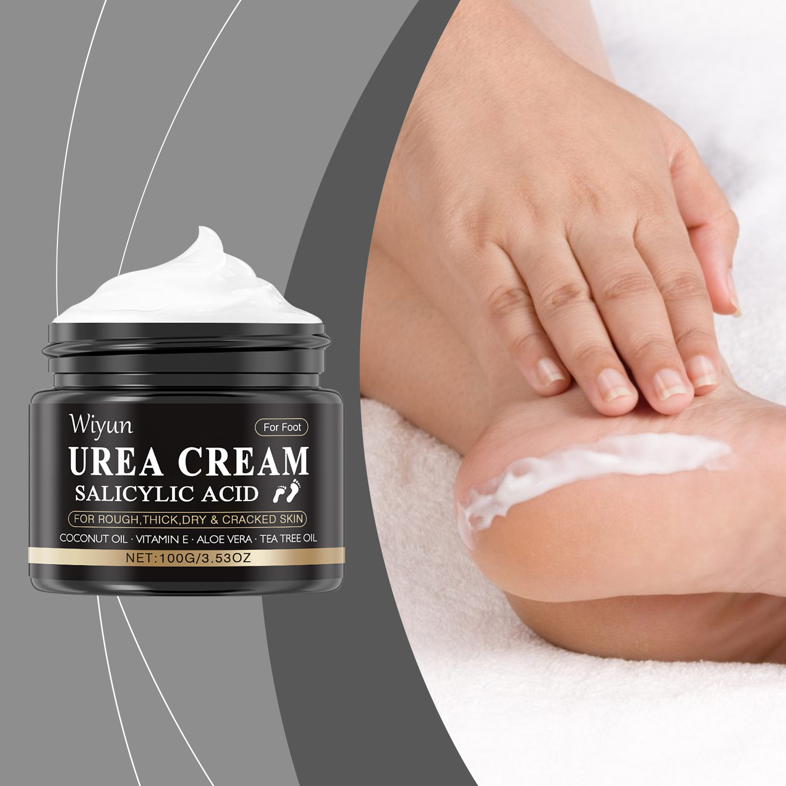 Urea foot care cream deeply moisturizes and cares for soft a