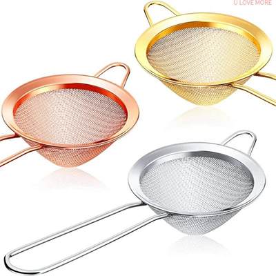 Cocktail Strainer Stainless Steel Tea Strainers Conical Food