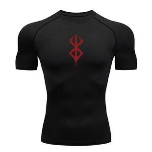 Anime Berserk Guts Men's Compression Shirt Fitness Sport