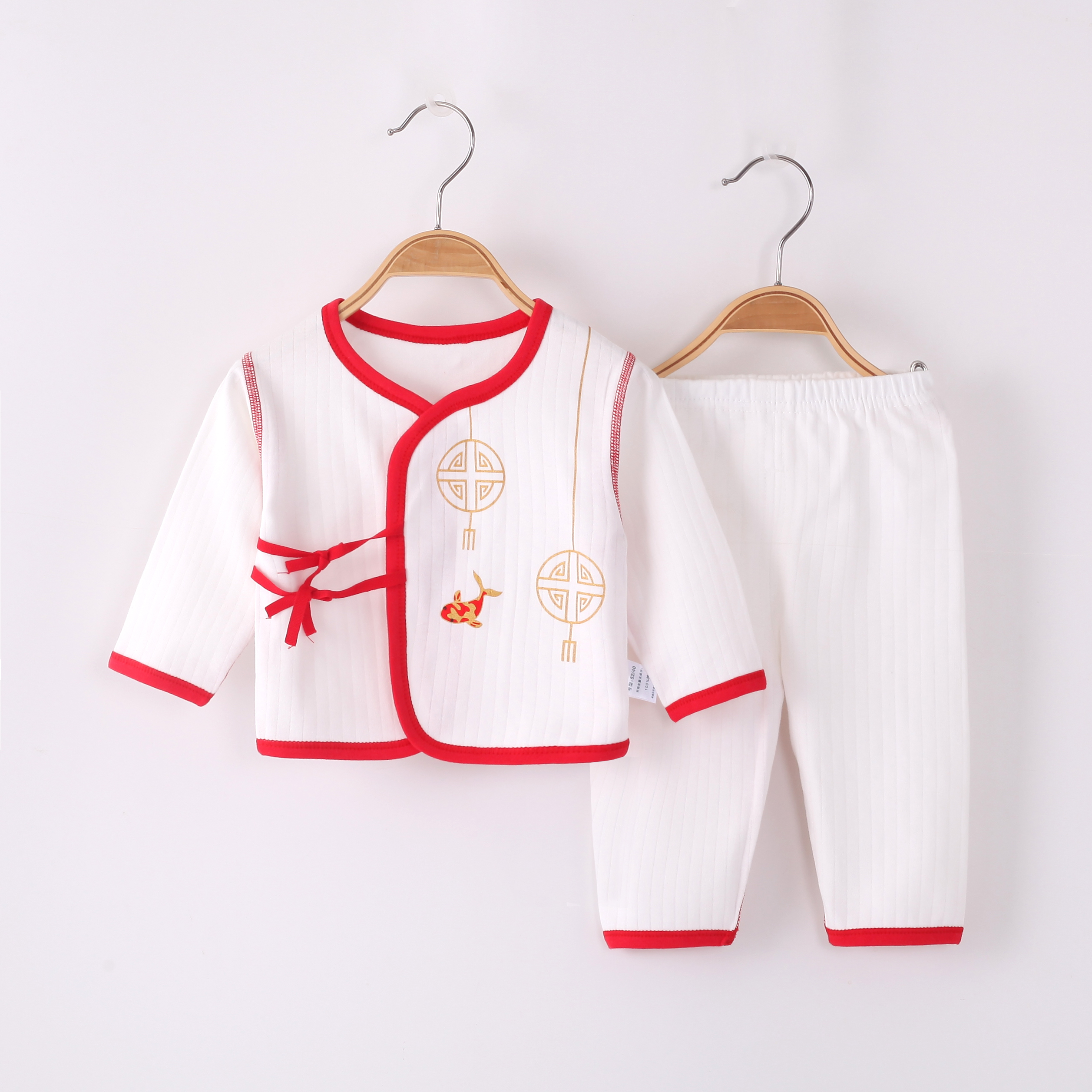 新生婴儿衣服初生纯棉分体套装0-3个月刚出生男女宝宝和尚服春秋