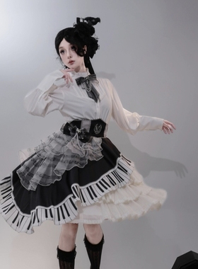 【非七天无理由现货】钢琴独奏Lolita SK  琴师内搭衬衫cla系优雅