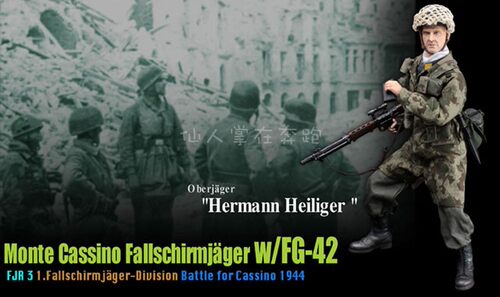 1 6兵人 威龙 70819 德 FJ伞兵师第1师 FG42枪手  卡西诺之战