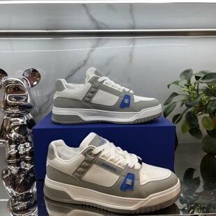 欧货名品HEMDISS爱马法蒂斯荔枝纹头层牛皮拼色工艺时尚百搭板鞋