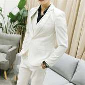 正装 套装 韩版 修身 新郎结婚礼服西服三件套男 男士 大码 商务休闲西装
