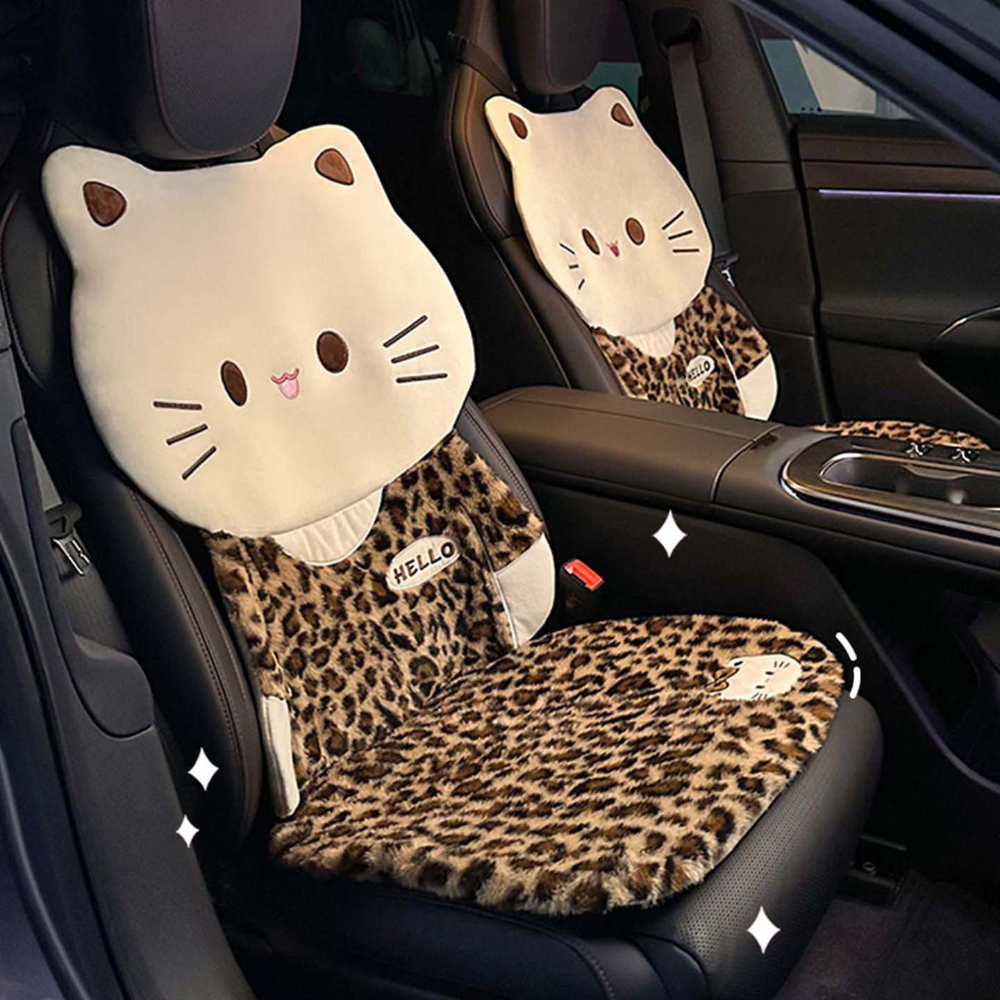 汽车坐垫冬季毛绒2025新款女高级感猫咪豹纹车内单片保暖座椅垫子,汽车用品/电子/清洗/改装,通用座套/座垫,淘宝优惠券,粉丝福利购,淘宝优惠卷