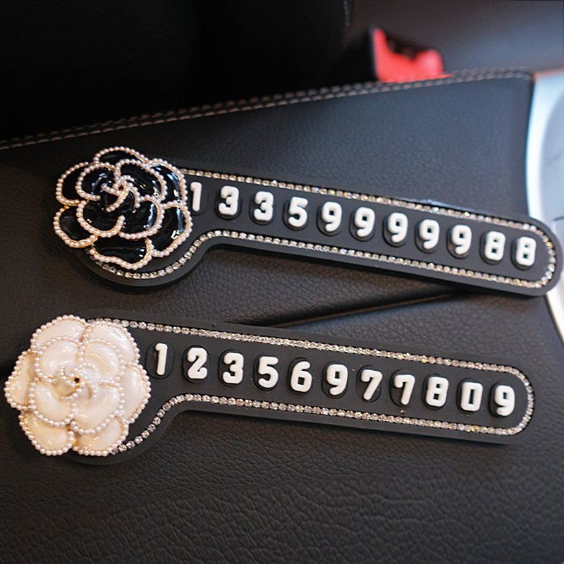 汽车临时停车号码牌可爱饰品摆件