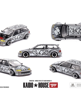 【匠擎预售】Kaido House1:64 Honda Civic EF 灰色 合金汽车模型