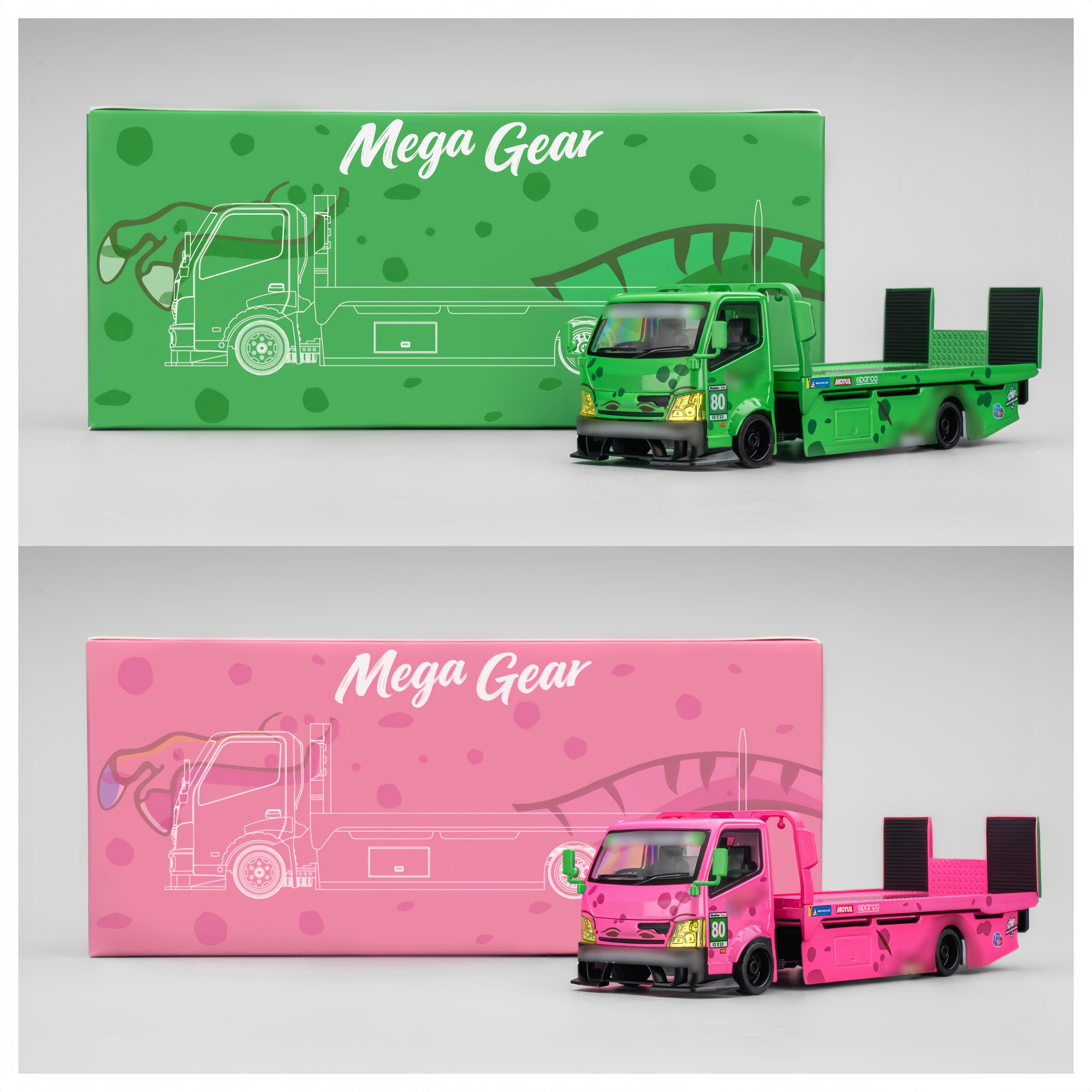 【匠擎预售】M T1/64改装拖车 粉龙/绿龙 合金汽车模型,模玩/动漫/周边/娃圈三坑/桌游,火车/摩托/汽车模型,淘宝优惠券,粉丝福利购,淘宝优惠卷