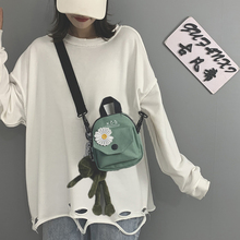 网红小布包包女包2020新款潮韩版百搭斜挎包女ins学生单肩帆布包