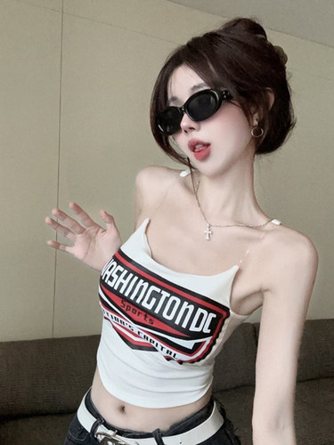 美式复古千禧辣妹性感吊带背心女