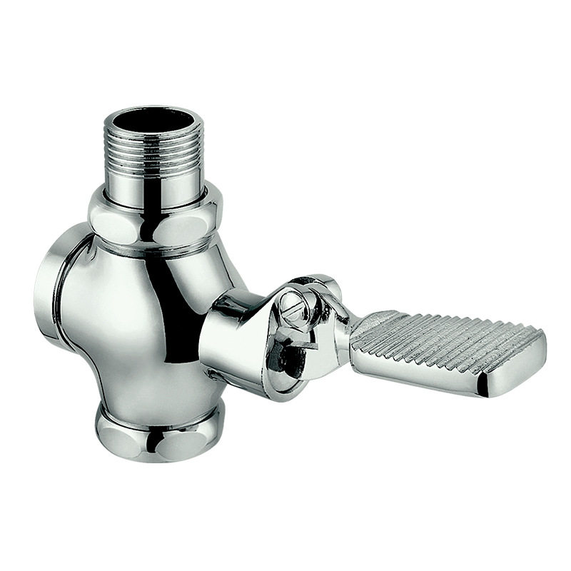 兰花卫浴 全铜镀铬卫生间小便斗大便池延时冲洗阀 蹲便器冲水阀