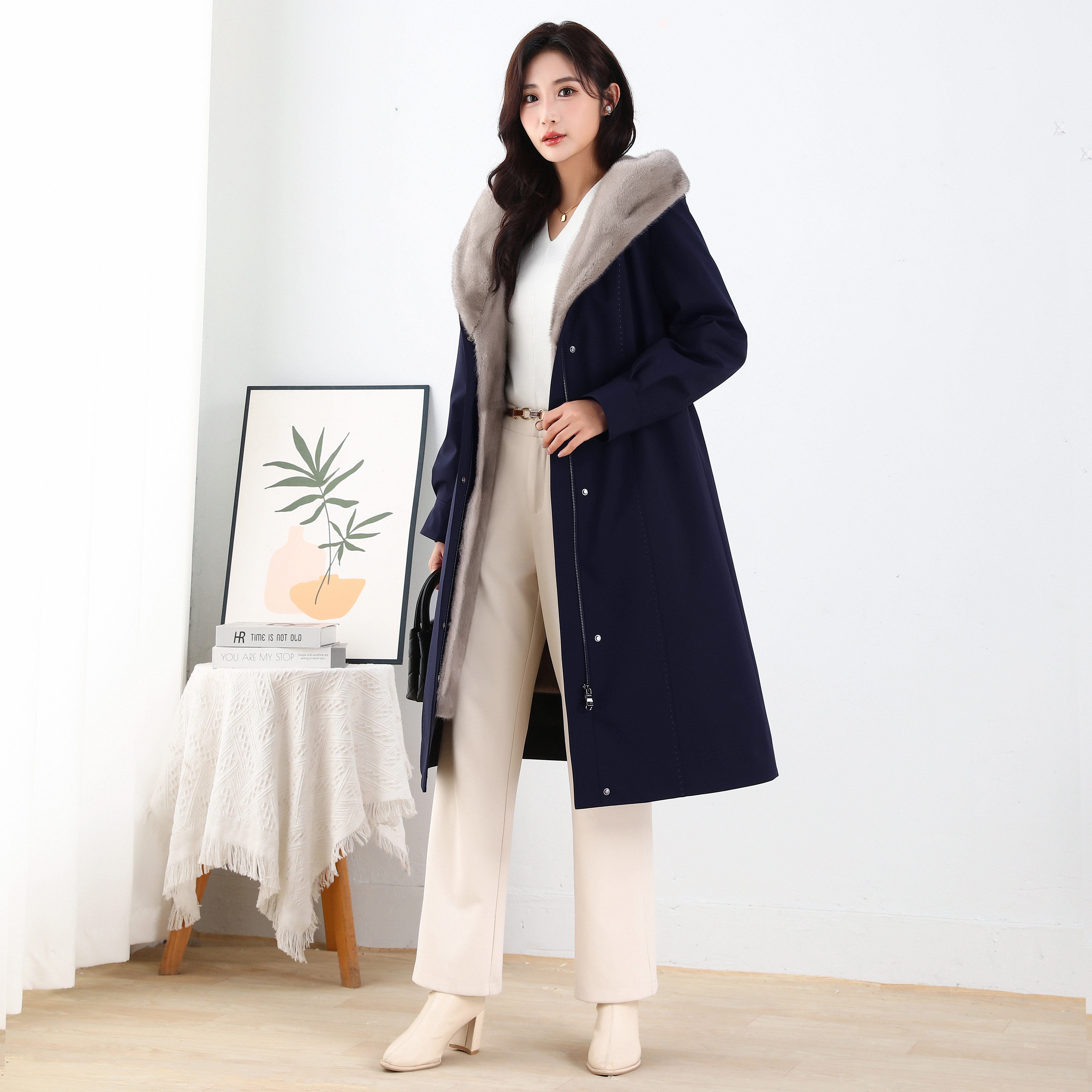 110长派克服女水貂内胆整貂连帽新款皮草大衣女冬款可脱卸连帽,女装/女士精品,皮草,淘宝优惠券,粉丝福利购,淘宝优惠卷