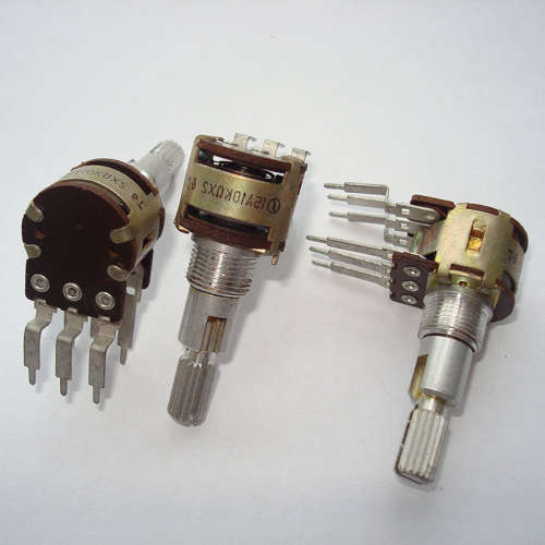 日本 NOBLE 16型 双联A10K 功放音量电位器 轴长 25MM