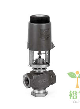 Johnson江森 VG7201PT 电动二通调节阀螺纹水管柱塞阀门铜DN32