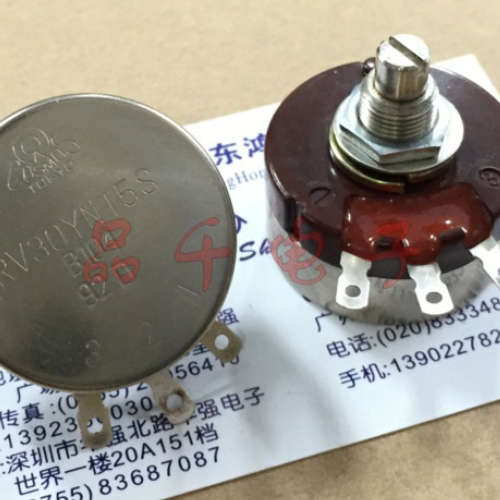 TOCOS电位器RV30YN15S B104单联B100K轴长15MM圆轴