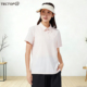 速干衣女士款 翻领短袖 弹力运动透气跑步健身速干T恤 薄款 户外夏季