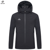 探拓户外春秋季 透气旅行野营风衣外套 防风防水单层冲锋衣男女士款