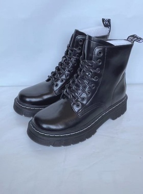 断码清仓MN英伦风马丁靴女秋冬新款厚底短靴女复古百搭女靴21511
