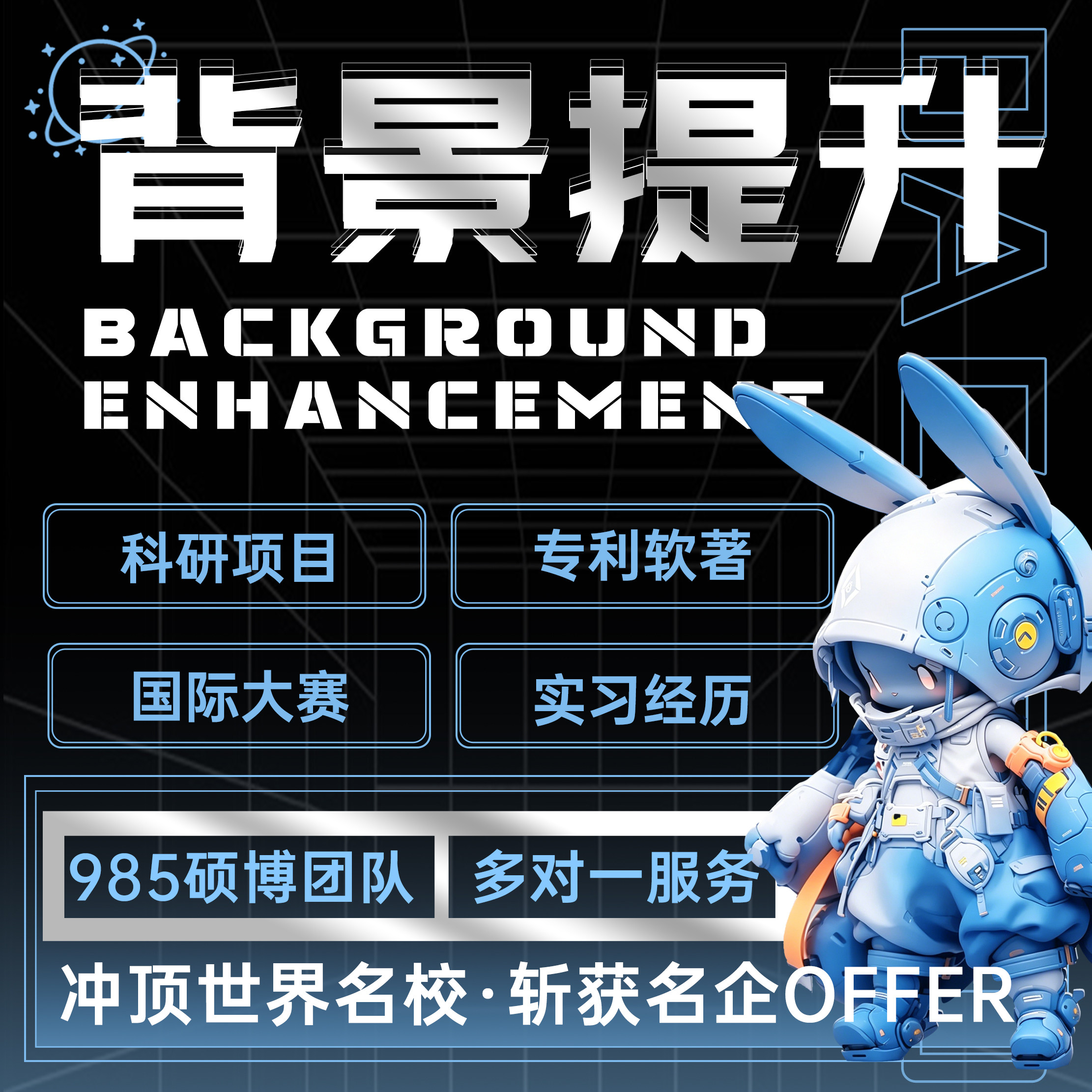 背景提升实习内推科研项目考保研设计素材/源文件