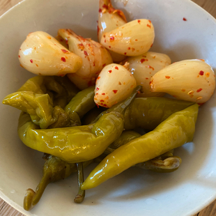 酸辣椒酸荞头江西风味赣州农家老坛泡菜泡椒开胃小菜特产藠头窑头