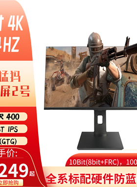 28寸4k144hz/160hz IPS 显示器 带音响 半猛犸Ray屏2号 就是锐Ray