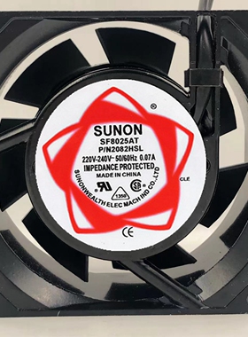 SUNON SF23080AT P/N8038HSL 220V/240V 0.09A 轴流风机 8038风扇
