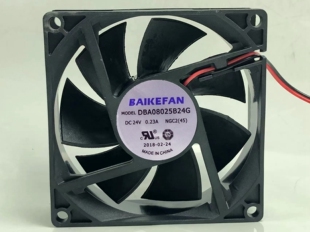 原装BAIKEFAN DBA08025B24G F24G 8025 24V 0.23A 8CM 变频器风扇