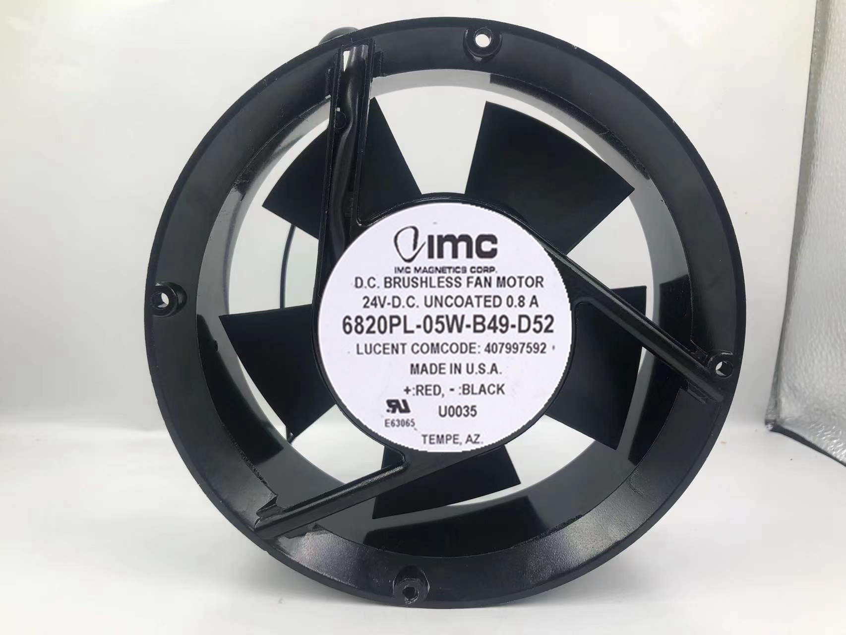 正品美国IMC 17CM 17050 24v 0.8A 大风散热风扇 6820PL-05W-B49-