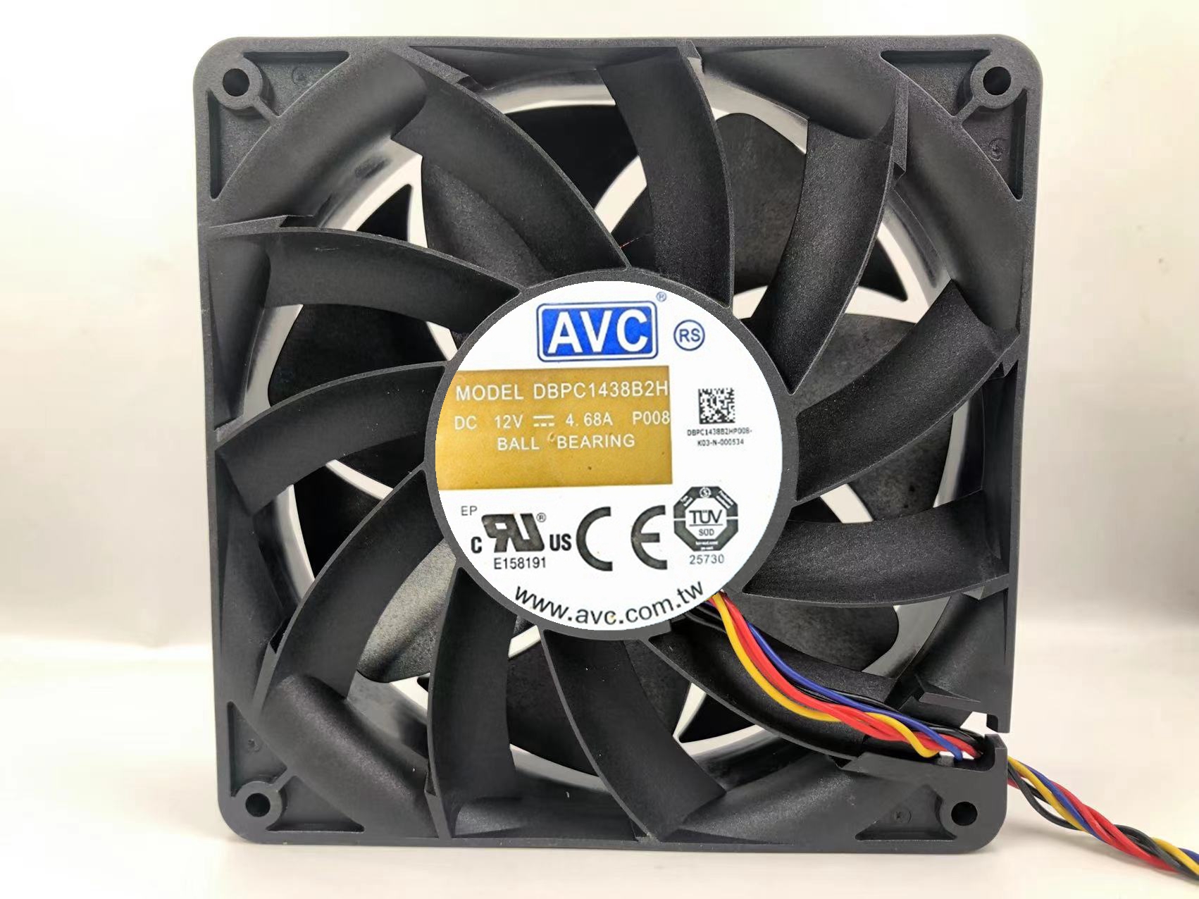 原装AVC 14038 DBPC1438B2H 12V 4.68A 14cm 大风量暴力散热风扇