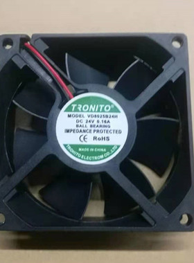 全新TROHITO VD1238B24H/S24H 8025 9025电焊机变频器散热风扇24V