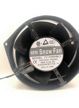 SNOWFAN交流220V全金属耐高温YY17055HBL2机柜散热风扇轴流风机