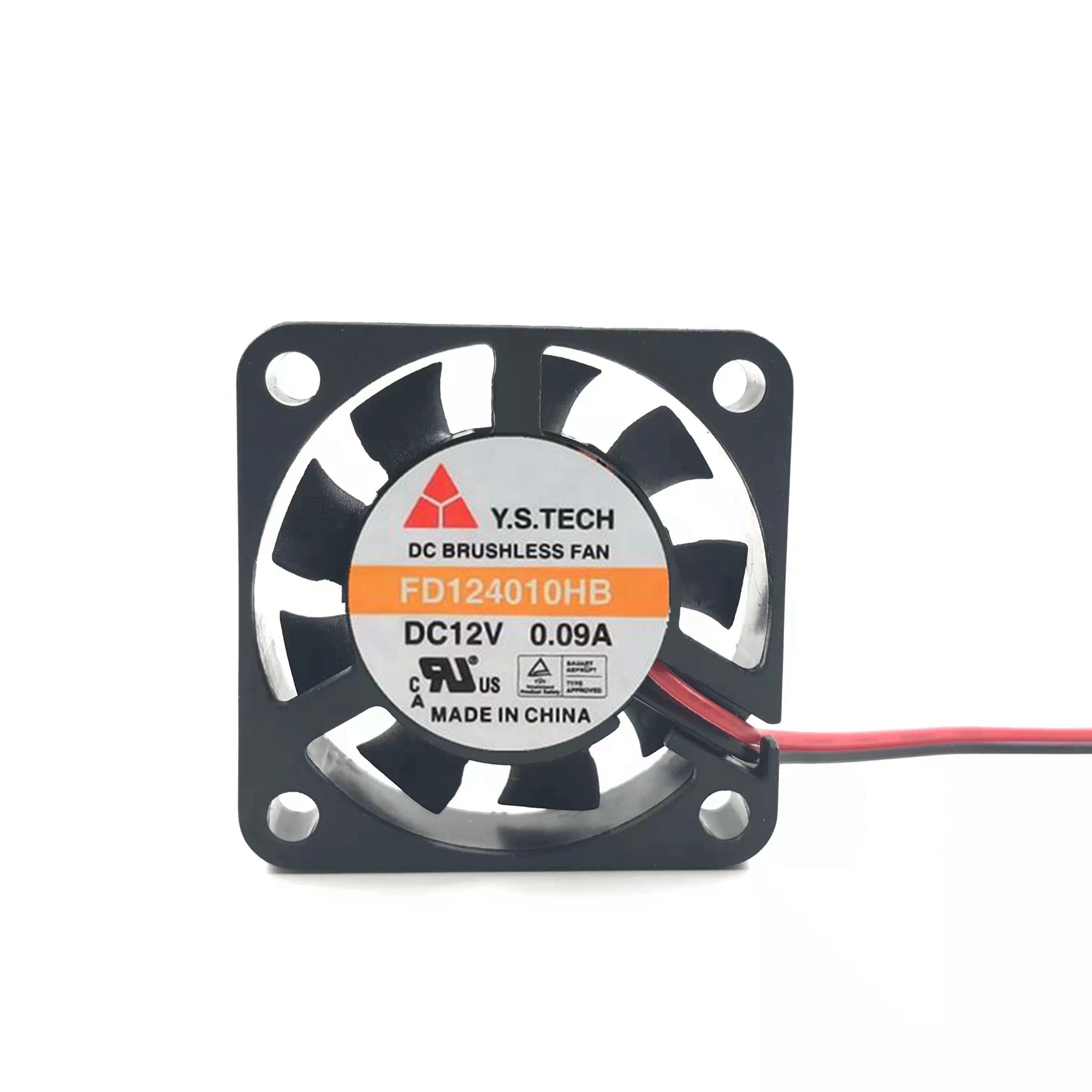 全新台湾元山 FD124010HB 4010 12V 0.09A 4厘米双滚珠风扇
