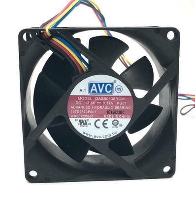 IP55全防水原装AVC加湿器风机 8038 12V DAZB0838RCM 0.17 4线