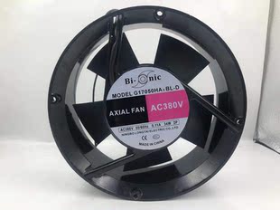 G17050HA3BL 17CM nic 34W双滚珠散热风扇 AC380V 0.11A 全新Bi
