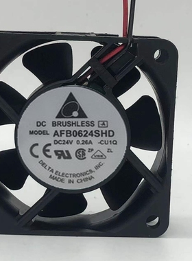 全新台达DC24V AFB0624HD/VHD/SHD 丹佛斯变频器静音散热风扇6020