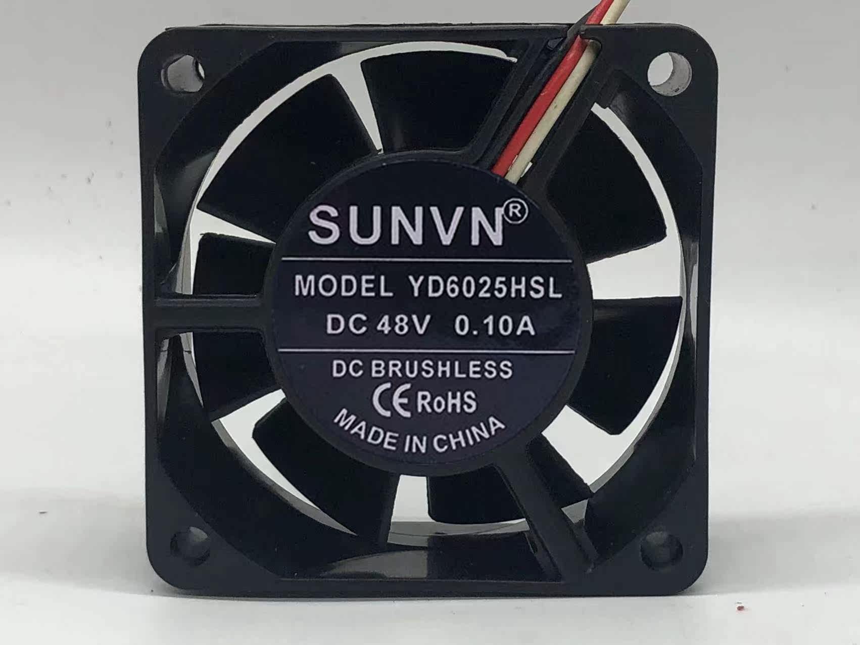 DC6025含油 48V 60*60*25MM 6CM/厘米 三线报警 电脑机箱散热风扇