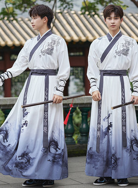 中学生毕业班服日常款情侣汉服