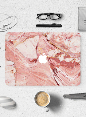 适用于苹果电脑外壳贴纸MacBook12Air13.3pro131516寸大理石贴膜